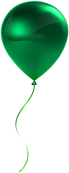 Single Green Balloon Transparent Clip Art | Gallery Yopriceville - High