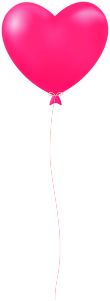 This png image - Single Heart Balloon Pink PNG Clipart, is available for free download