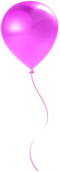 This png image - Single PNG Pink Balloon Transparent Clip Art, is available for free download