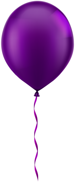 This png image - Single Purple Balloon PNG Clip Art Image, is available for free download