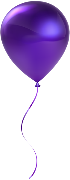 Download Single Purple Balloon Transparent Clip Art | Gallery ...