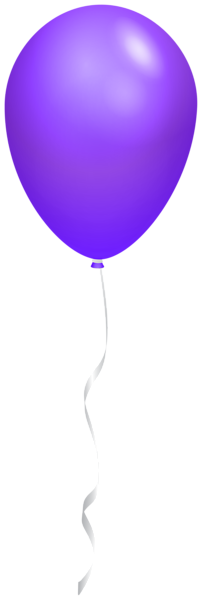 This png image - Single Purple Balloon Transparent PNG Clipart, is available for free download