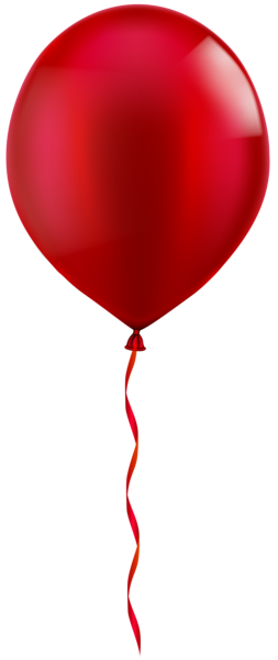 Single Red Balloon PNG Clip Art Image | Gallery Yopriceville - High ...