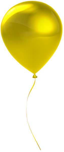 This png image - Single Yrllow Balloon Transparent Clip Art, is available for free download