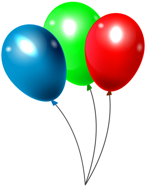 This png image - Three Balloons PNG Clipar Image, is available for free download
