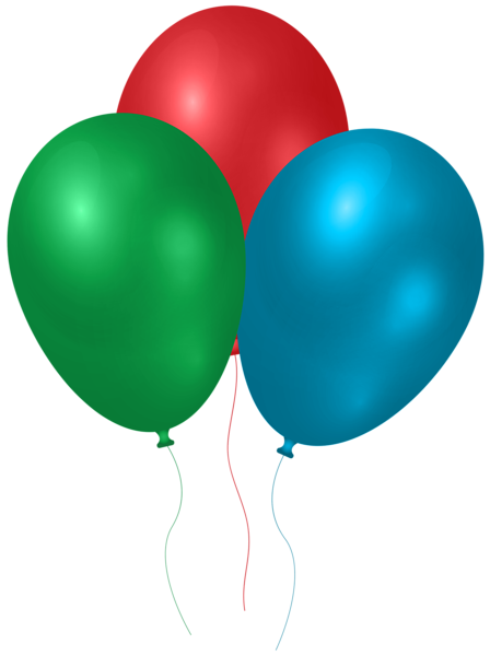 Three Balloons PNG Clipart | Gallery Yopriceville - High-Quality Free ...