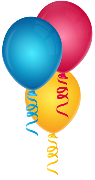 Three Balloons PNG Clipart | Gallery Yopriceville - High-Quality Free ...