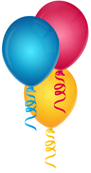 This png image - Three Balloons PNG Clipart, is available for free download