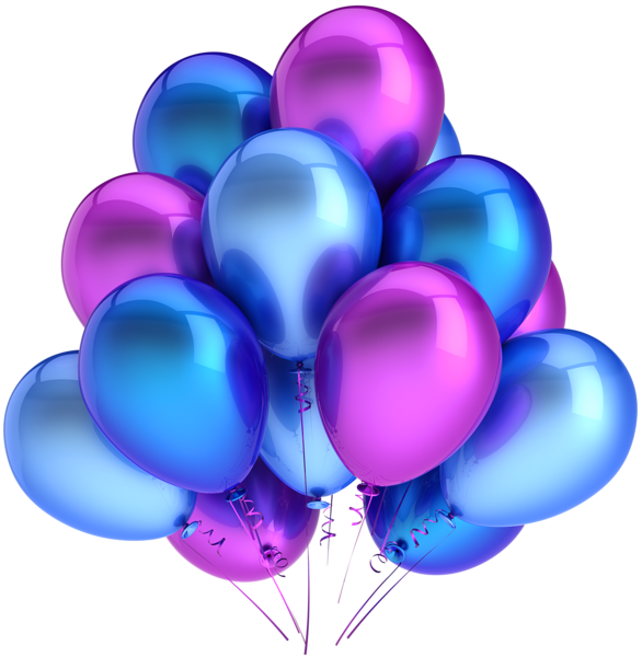 This png image - Transparent Blue and Pink Balloons Clipart, is available for free download