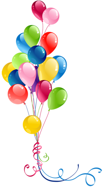 This png image - Transparent Bunch Balloons Clipart, is available for free download
