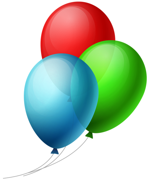 This png image - Transparent Three Balloons PNG Clipart, is available for free download