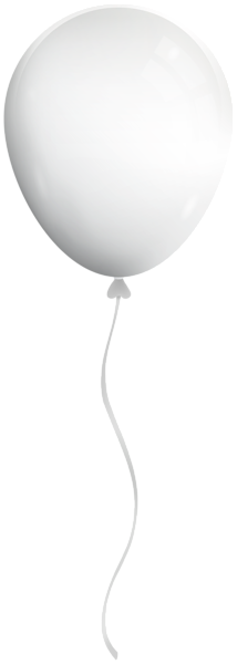 White Single Balloon Clipart | Gallery Yopriceville - High-Quality