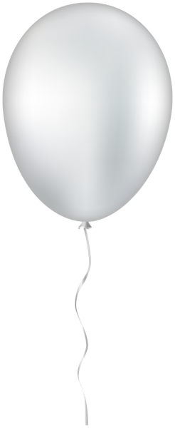 This png image - White Single Balloon PNG Clipart, is available for free download