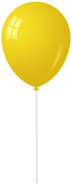 This png image - Yellow Balloon Stick PNG Transparent Clipart, is available for free download