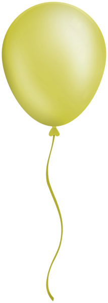 This png image - Yellow Single Balloon Clipart, is available for free download