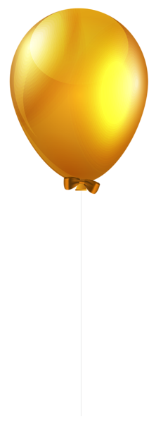 This png image - Yellow Single Balloon PNG Clip Art Image, is available for free download