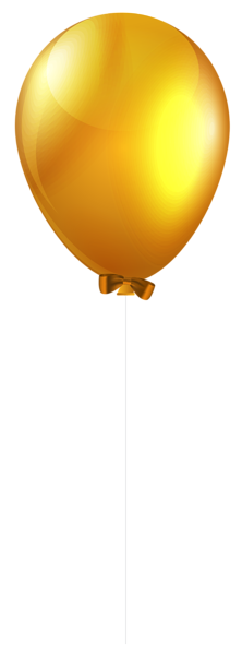 Yellow Single Balloon PNG Clip Art Image | Gallery ...