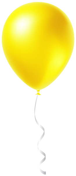 This png image - Yellow Single Balloon Transparent Clipart, is available for free download