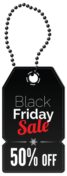 This png image - Black Friday 50% OFF Tag PNG Clipart Image, is available for free download