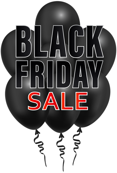 This png image - Black Friday Baloons PNG Clip Art Image, is available for free download
