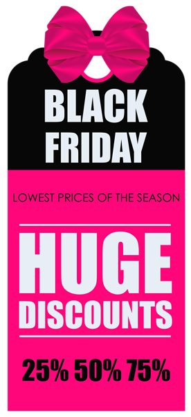 This png image - Black Friday Huge Discounts Tag PNG Clipart Picture, is available for free download