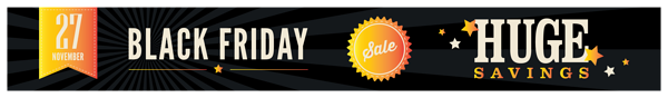 This png image - Black Friday Huge Savings OFF Banner PNG Clipart Image, is available for free download