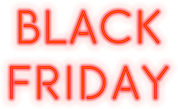 This png image - Black Friday Red Neon PNG Clip Art Image, is available for free download