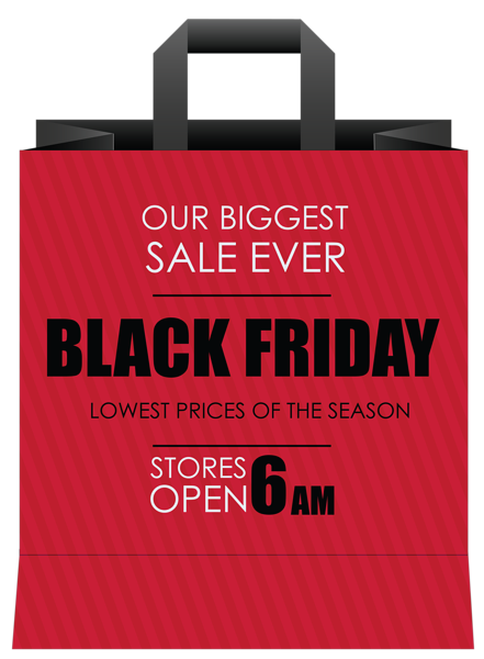This png image - Black Friday Red Shoping Bag PNG Clipart Image, is available for free download
