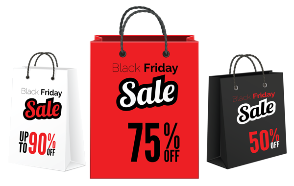 This png image - Black Friday Sale Bags PNG Clipart Image, is available for free download