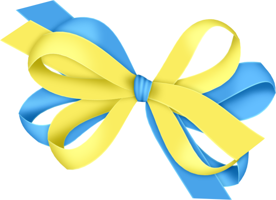 This png image - Blue and Yellow Bow Clipart, is available for free download