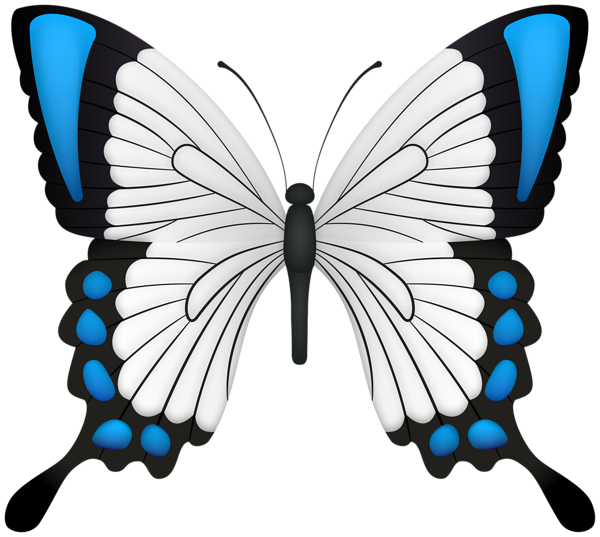 This png image - Blue Butterfly Deco Clipart Image, is available for free download
