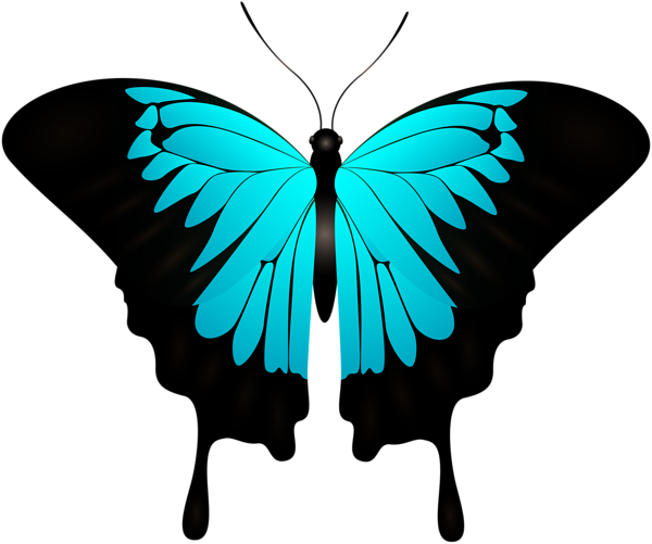 This png image - Blue Butterfly Decorative Transparent Image, is available for free download