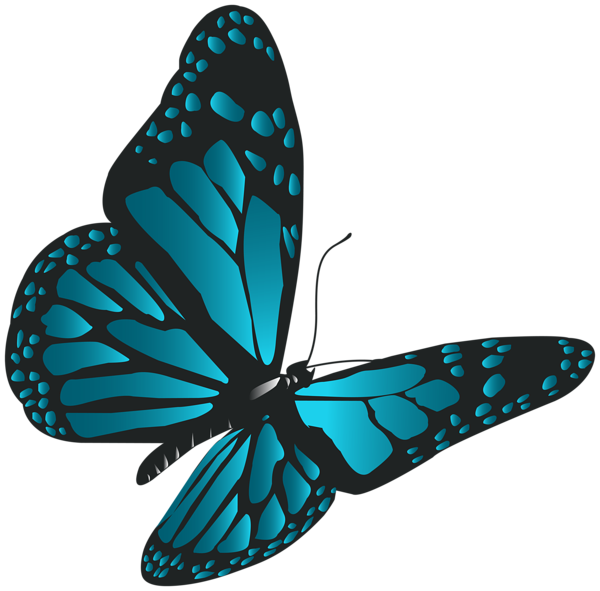 This png image - Blue Butterfly PNG Clip Art, is available for free download