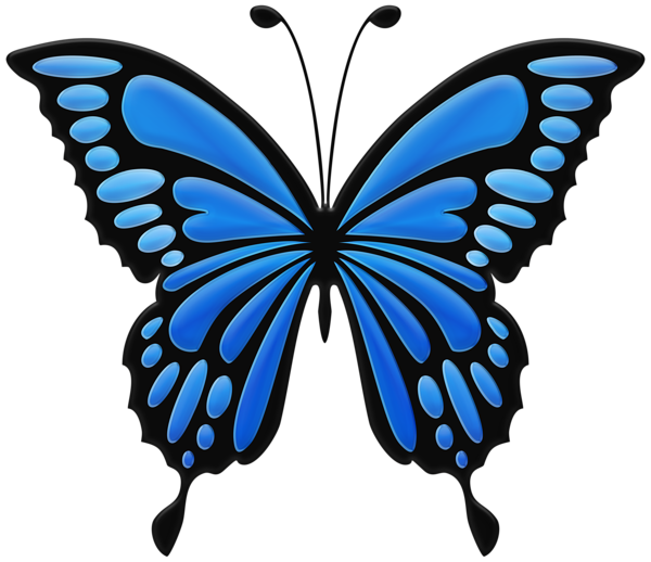 This png image - Blue Butterfly PNG Clip Art Image, is available for free download