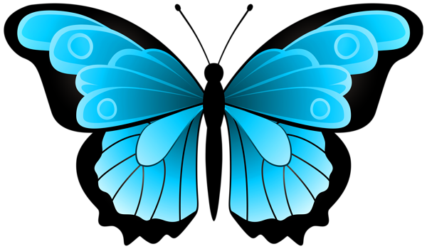 This png image - Blue Butterfly Transparent Clipart, is available for free download