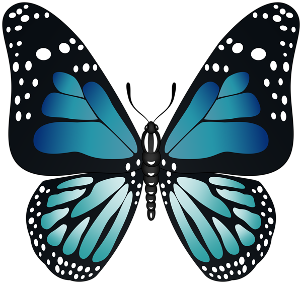 Blue Butterfly Transparent PNG Image | Gallery Yopriceville - High