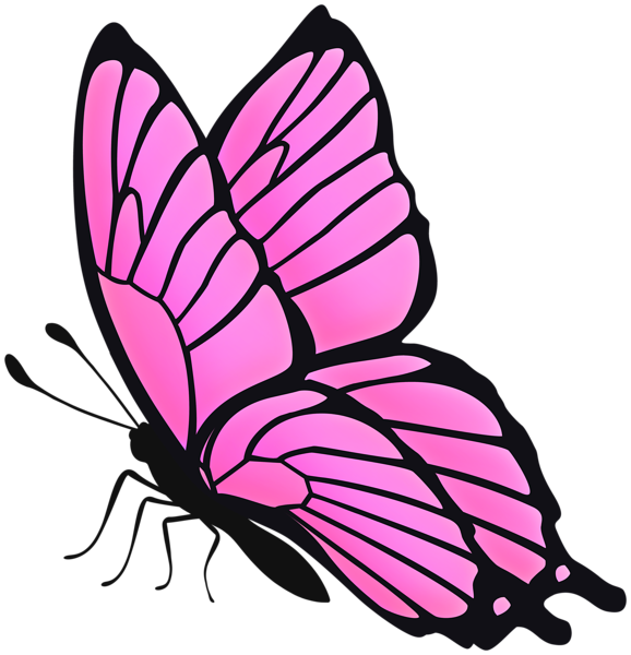 This png image - Butterfly Flying Pink PNG Clipart, is available for free download