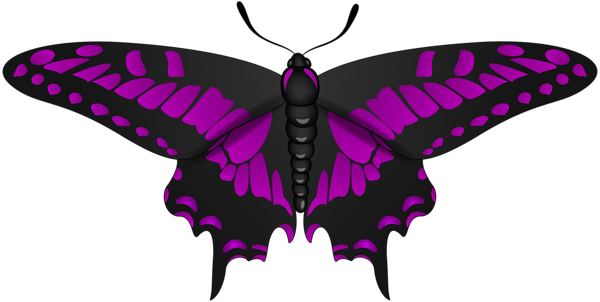 This png image - Butterfly Purple Black Clip Art Image, is available for free download