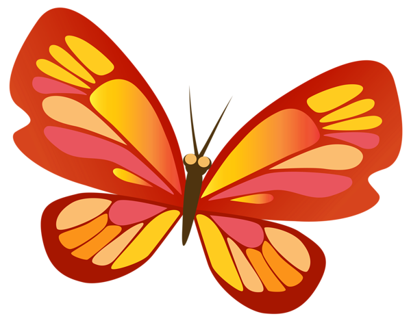 This png image - Butterfly with Red PNG Image, is available for free download