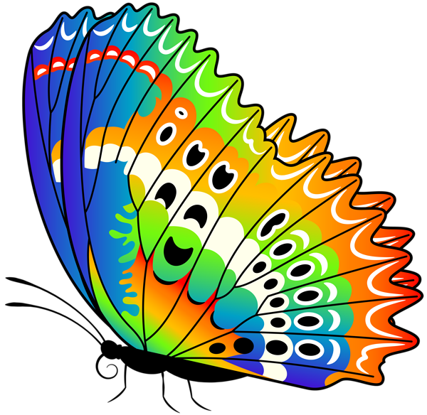 This png image - Colorful Butterfly PNG Clip Art Image, is available for free download