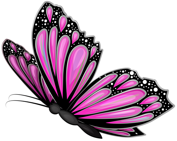 This png image - Pink Butterfly Transparent PNG Clip Art Image, is available for free download