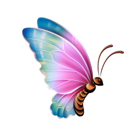 This png image - Pink and Blue Transparent Butterfly Clipart, is available for free download