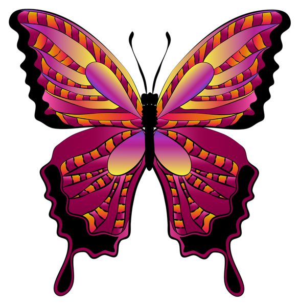 This png image - Red Butterfly Clipart Image, is available for free download