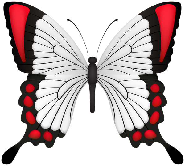 This png image - Red Butterfly Deco Clipart Image, is available for free download