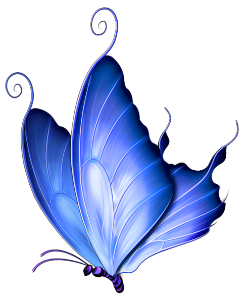 This png image - Transparent Blue Deco Butterfly PNG Clipart, is available for free download