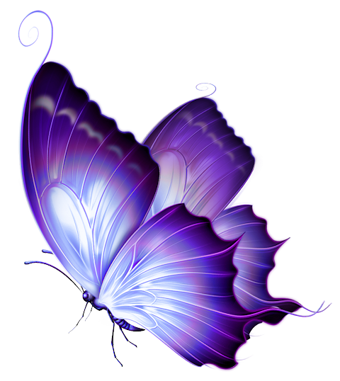 This png image - Transparent Purple Deco Butterfly PNG Art, is available for free download