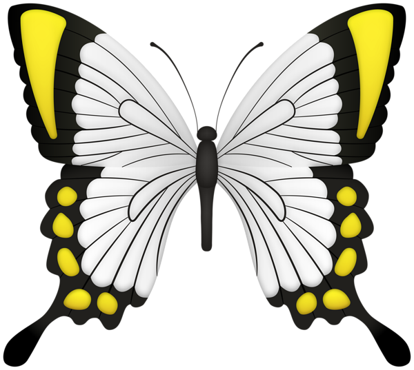 This png image - Yellow Butterfly Deco Clipart Image, is available for free download