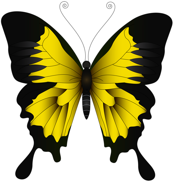 This png image - Yellow Butterfly PNG Clip Art Image, is available for free download