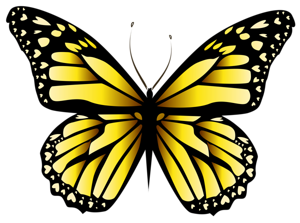This png image - Yellow Butterfly PNG Clipar Image, is available for free download