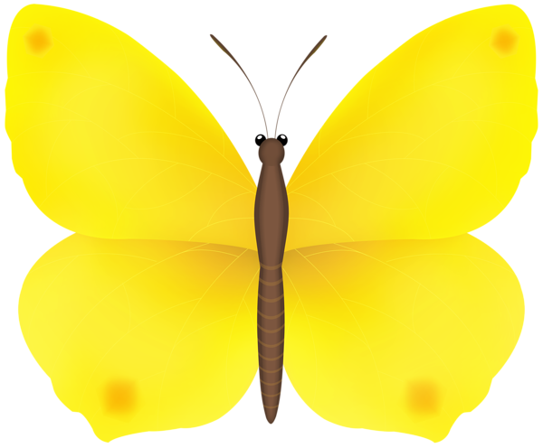 This png image - Yellow Butterfly PNG Clipart, is available for free download